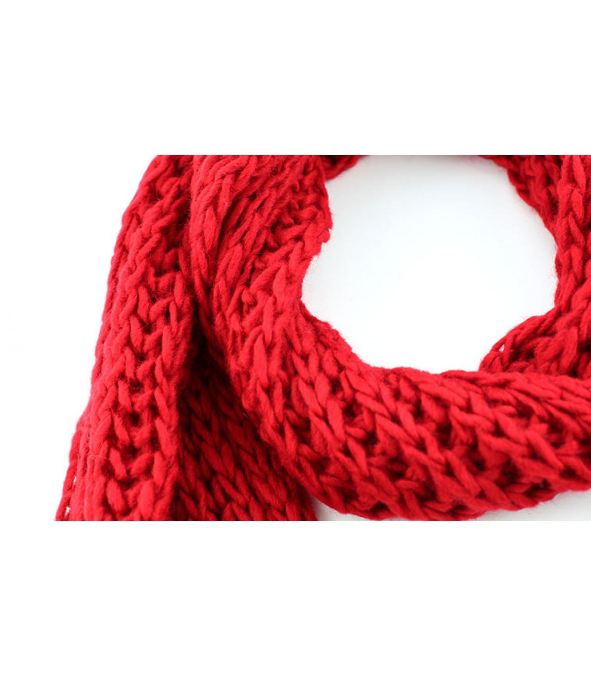 Red knit scarf Passigatti